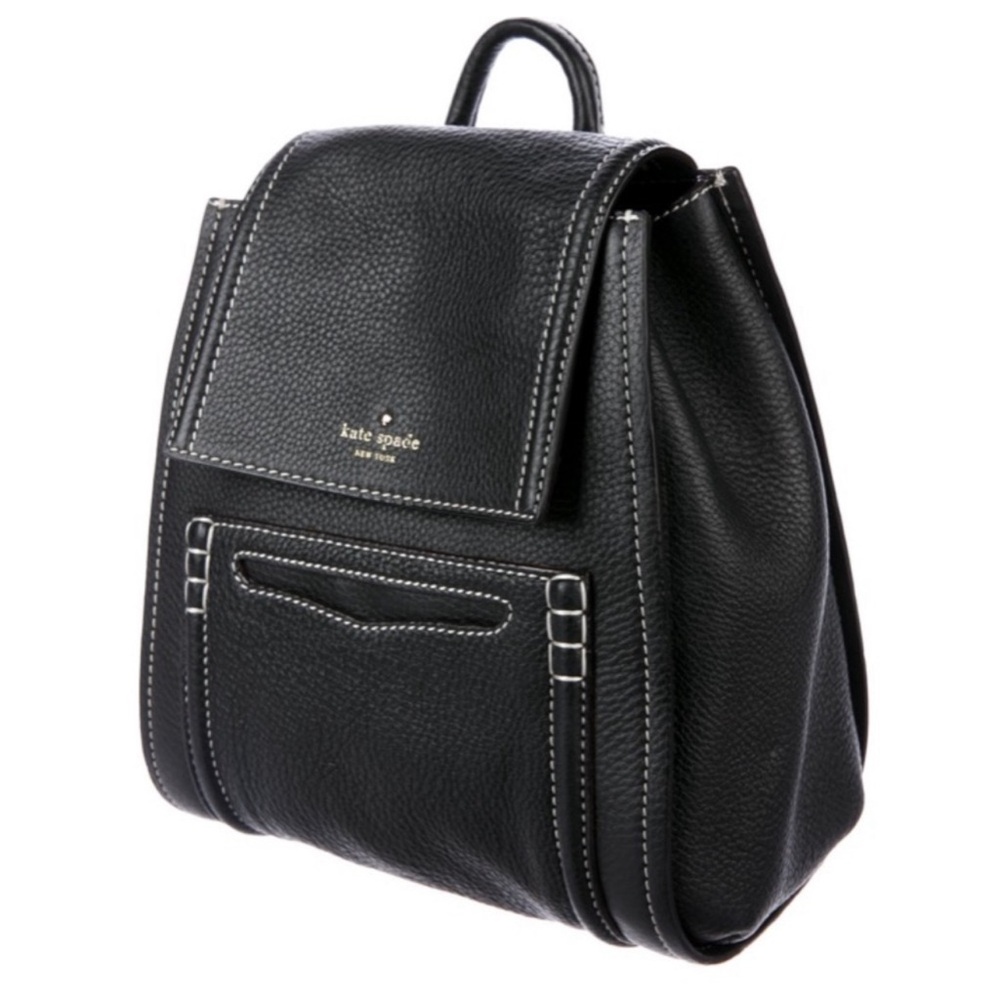 NWOT! Kate Spade $498 Claremont Drive Cody Cowhide Black Leather Backpack